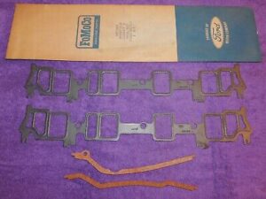 1963-1970 Ford Mercury NOS FE 352 GT 390 427 428 CJ INTAKE MANIFOLD GASKET SET
