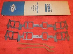 1963-1970 Ford Mercury NOS FE 352 GT 390 427 428 CJ INTAKE MANIFOLD GASKET SET