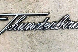 1964-1966 Thunderbird Hardtop Landau Convertible ORIG DASH RH EMBLEM NAMEPLATE