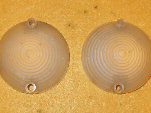 1967 1968 Cougar Xr7 Xr7-G GT-E 6.5 ORIG FRONT TURN SIGNAL PARKING LIGHT LENSES