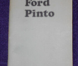 1974 Ford Pinto Runabout Hatchback Sedan Station Wagon ORIGINAL OWNER'S MANUAL