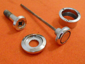1967 1968 Mustang Shelby Cougar ORIG HEAD LIGHT SWITCH KNOB ROD IGNITION BEZELS
