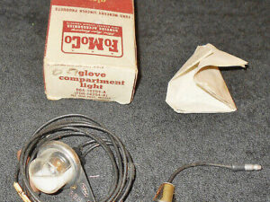 1956 Ford Passenger Car NOS ACCESSORY DASH GLOVE BOX COMPARTMENT LIGHT + SWITCH