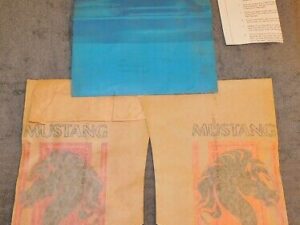 1976 Ford Mustang II Stallion Fastback NOS L+R STALLION HORSE HEAD FENDER DECALS