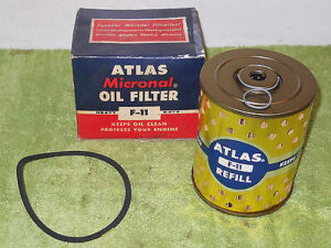 Ford Mercury Lincoln Nash Packard Hudson Studebaker NORS V8 ATLAS F11 OIL FILTER