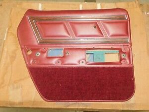 1978 Ford LTD Sedan Station Wagon NOS RED LH REAR DOOR INSIDE TRIM PANEL