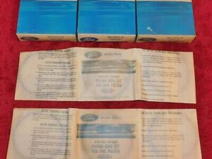 1960-67 Ford Mustang Falcon Fairlane F100 Comet NOS 144 170 Std PISTON RINGS SET