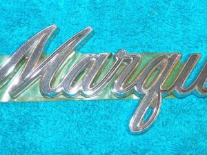 1969 1970 Mercury Marquis NOS 'MARQUIS' TRUNK LUGGAGE DOOR EMBLEM NAME PLATE