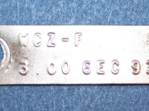 1967 Ford Mustang Fastback GT Convertible ORIG 289 8" REAR END AXLE ID TAG 3.00