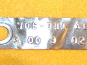 1975 Ford Custom 500 LTD Monterey Grand Marquis ORIG 3.00 9" REAR END AXLE TAG