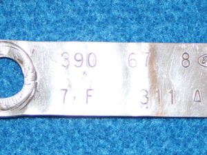 1967 Ford Fairlane Ranchero Galaxie Comet Cyclone ORIG 390 2V ENGINE I.D. TAG