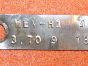 1975 Ford E100 Econoline Van ORIG 3.70 9" REAR END AXLE DIFFERENTIAL TAG
