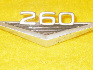 1964 Ford Mustang Cnv Falcon Sprint Ranchero Fairlane ORIGINAL 260 FENDER EMBLEM