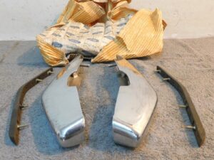 1971 1972 Mercury Marquis Brougham Colony Park NOS FRONT BUMPER GUARDS w/ PADS
