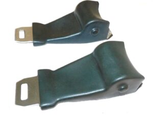 1968 1969 Mustang Fastback Coupe GT Cougar ORIG DK IVY GOLD SEAT BELT RETRACTORS
