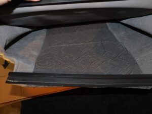 F87Z-7864416-BAD NEW NOS OEM GREY CLOTH FRONT SEAT BACK UPPER CUSHION COVER