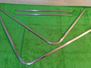 1969 1970 Mustang FASTBACK Mach 1 Boss Shelby ORIG REAR WINDOW TRIM MOLDINGS SET