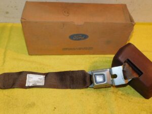 1973 Torino Galaxie LTD Montego Marquis NOS LH TOBACCO FRONT SEAT BELT RETRACTOR