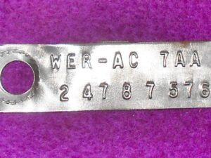 1977 1978 Ford Granada Mercury Monarch Lincoln Versailles 8.7" REAR END TAG 2.47