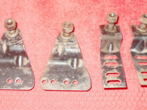 1964 1965 1966 Mustang Fastback Coupe GT Convertible ORIG A/C CONDENSER BRACKETS