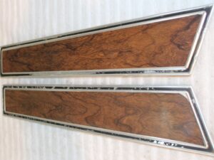 1971 1972 1973 Mustang Mach 1 Grande ORIG DELUXE WOODGRAIN DOOR PANEL INSERTS