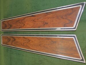 1971 1972 1973 Mustang Mach 1 Grande ORIG DELUXE WOODGRAIN DOOR PANEL INSERTS