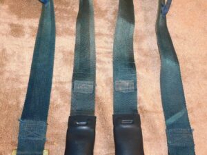 1968 1969 Mustang Fastback Coupe Cougar ORIG BLUE SHOULDER HARNESS SEAT BELTS