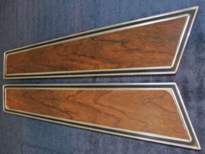 1971 1972 1973 Mustang Mach 1 Grande ORIG DELUXE WOODGRAIN DOOR PANEL INSERTS