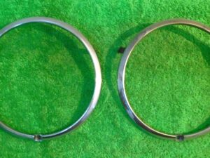 1969 Mustang Fastback Mach 1 GT Boss Convert ORIG HEAD LIGHT TRIM RINGS BEZELS
