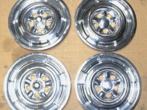 1964 1965 1966 1967 Mercury Cyclone Gt ORIG CHROME 14" WHEEL COVERS HUB CAPS SET
