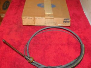 1964 1965 Mustang Fastback Coupe Convertible NOS 6-CYL PARKING BRAKE REAR CABLE