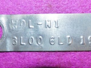 1967 Ford Galaxie 500 XL LTD Monterey S55 Marquis ORIG 3L00 9" REAR END AXLE TAG