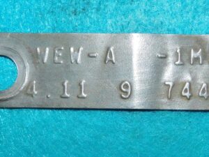 1972 Ford F100 Truck E200 Van ORIG 8 3/4" REAR END AXLE DIFFERENTIAL TAG 4.11