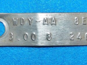 1968 1969 Fairlane Torino Ranchero Comet Montego ORIG 3.00 8" REAR END AXLE TAG