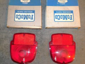 1957-1966 Ford F100 F250 Truck NOS STEPSIDE BED REAR TAIL LAMP LENSES Shield