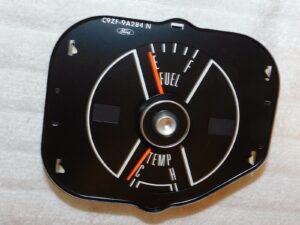 1969 1970 Mustang Fastback Boss Coupe Convertible ORIG DASH FUEL + TEMP GAUGES
