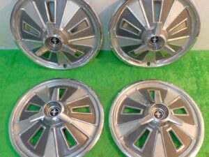 1966 Mustang Fastback Coupe Convertible ORIG 14" SPINNER HUB CAP WHEEL COVERS