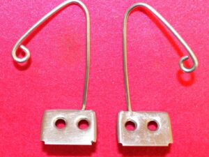 1967 1968 Mustang Fastback Coupe GT Cougar ORIG SHOULDER BELT COAT HOOK HANGERS