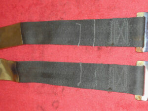 1966 1967 Mustang Fastback Coupe Convert GT Cougar ORIG IVY GOLD REAR SEAT BELTS