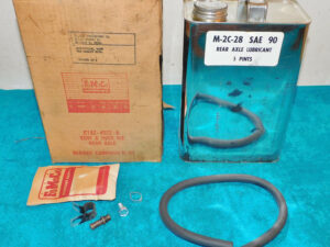 1960-63 Ford Mercury 60-61 Thunderbird NOS REAR AXLE VENT & HOSE KIT & LUBRICANT