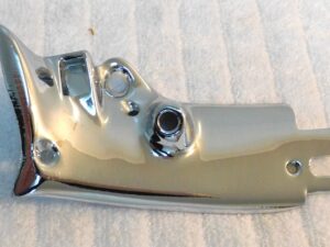 1964 1965 1966 Mustang Gt RECHROMED ORIG LH CONVERTIBLE TOP VISOR ARM BRACKET