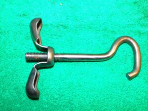 1966 1967 1968 1969 Ford Ranchero ORIG SPARE WHEEL HOLD DOWN J-BOLT & WING NUT
