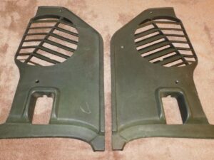 1969 1970 Mustang Mach 1 Shelby Boss Grande Cougar ORIG L+R IVY GOLD KICK PANELS