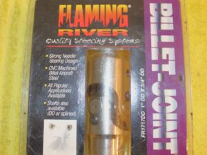 FLAMING RIVER BILLET STEERING UNIVERSAL JOINT Nickel 1" DD x 3/4' DD