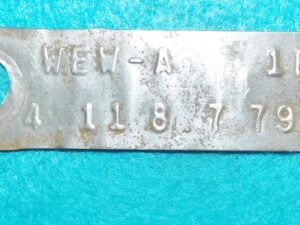 1971 Ford F100 Truck E200 Van ORIG 8 3/4" REAR END AXLE DIFFERENTIAL TAG 4.11