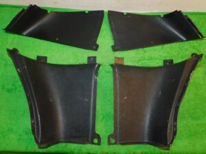 1967 1968 Mustang GT Shelby ORIG FASTBACK REAR UPPER QUARTER CORNER TRIM PANELS