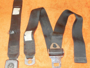 1971 Ford Mercury Coupe Hardtop Fastback ORIG BLACK FRONT SEAT LAP BELTS