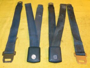 1968 1969 1970 Mustang GT Cougar Xr7 ORIG BLUE CONVERTIBLE FRONT SEAT BELTS SET