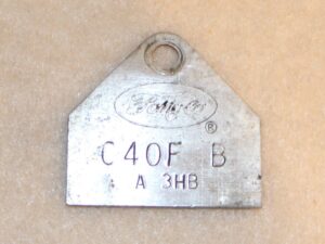 1964 Ford Falcon Ranchero Fairlane Comet ORIG 260 2V CARBURETOR ID TAG C4OF-B