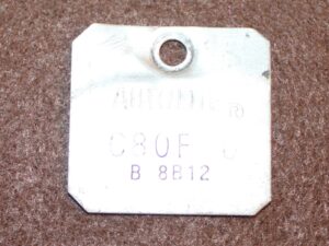 1968 Ford Torino Ranchero Mercury Comet ORIG 390 2V C6 CARBURETOR ID TAG C8OF-U